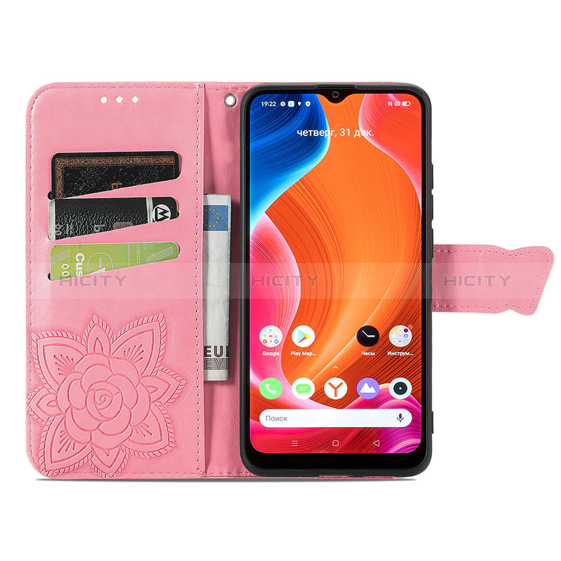 Coque Portefeuille Papillon Livre Cuir Etui Clapet pour Realme C20 Plus