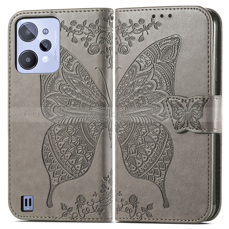 Coque Portefeuille Papillon Livre Cuir Etui Clapet pour Realme C31 Plus