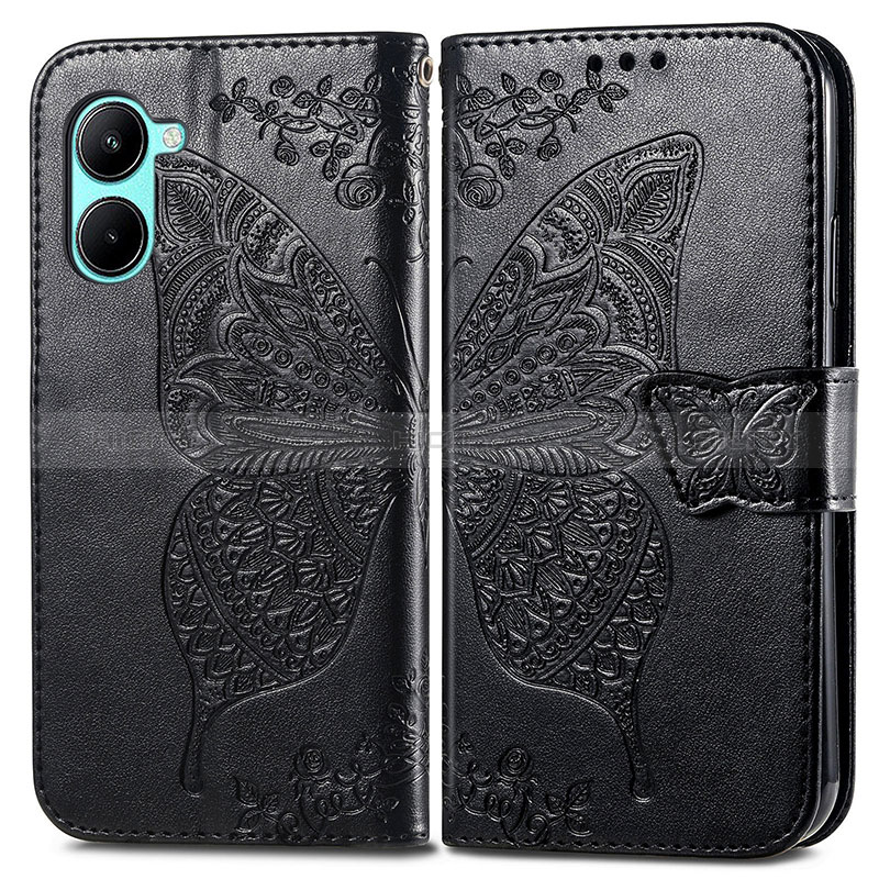 Coque Portefeuille Papillon Livre Cuir Etui Clapet pour Realme C33 (2023) Plus