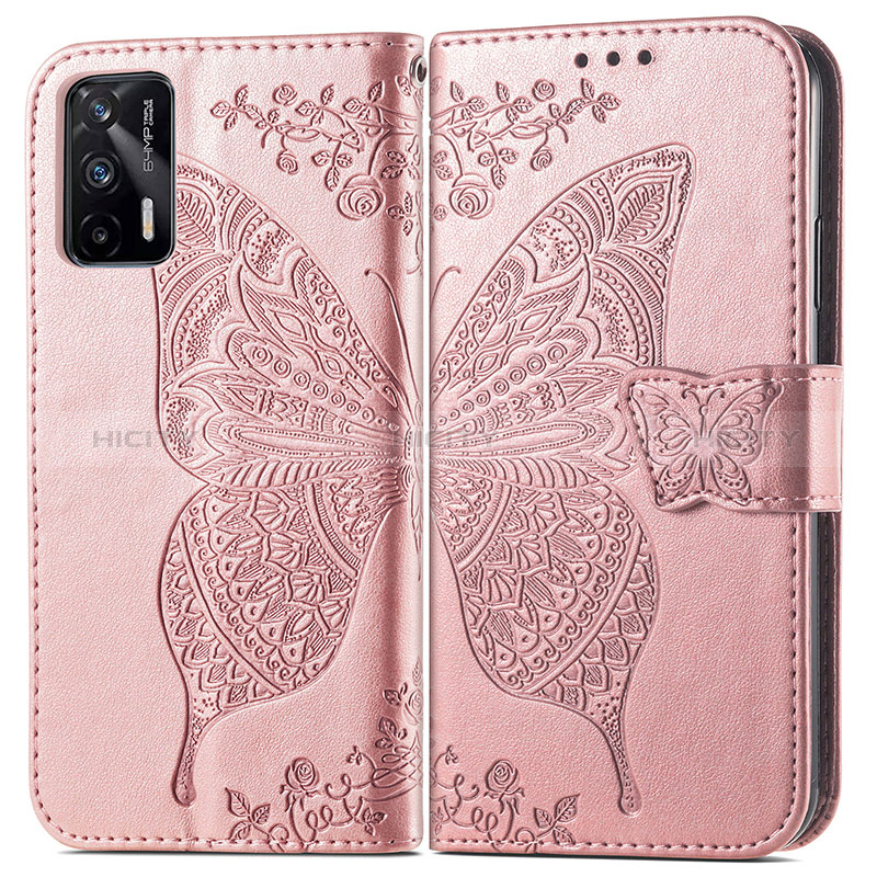 Coque Portefeuille Papillon Livre Cuir Etui Clapet pour Realme GT 5G Plus