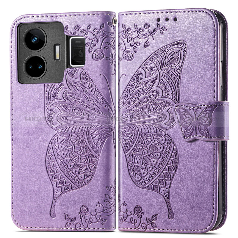 Coque Portefeuille Papillon Livre Cuir Etui Clapet pour Realme GT Neo5 240W 5G Plus