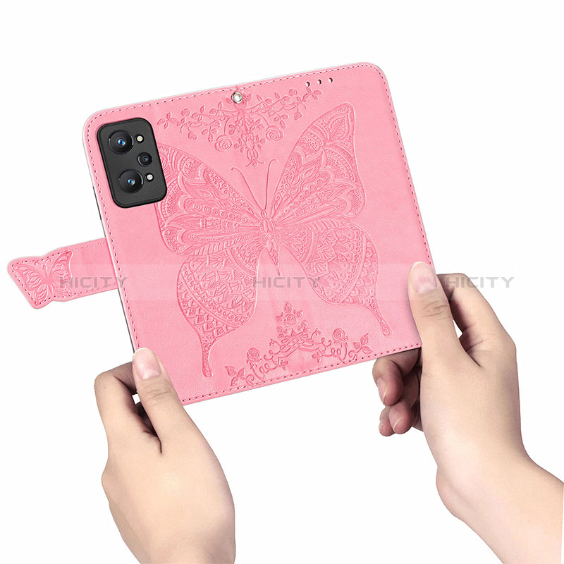 Coque Portefeuille Papillon Livre Cuir Etui Clapet pour Realme GT2 5G Plus