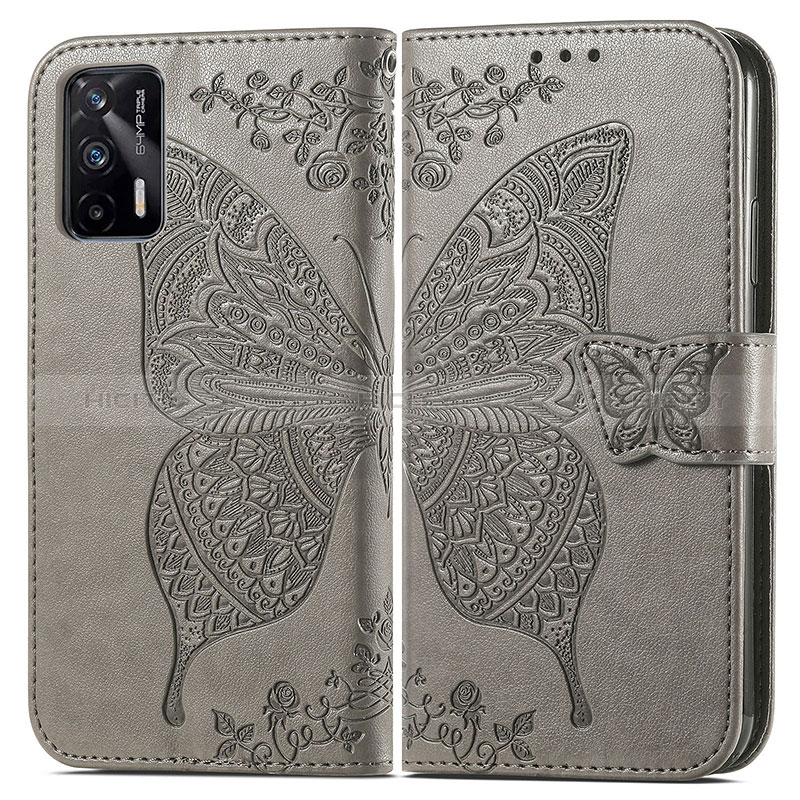 Coque Portefeuille Papillon Livre Cuir Etui Clapet pour Realme Q3 Pro 5G Plus