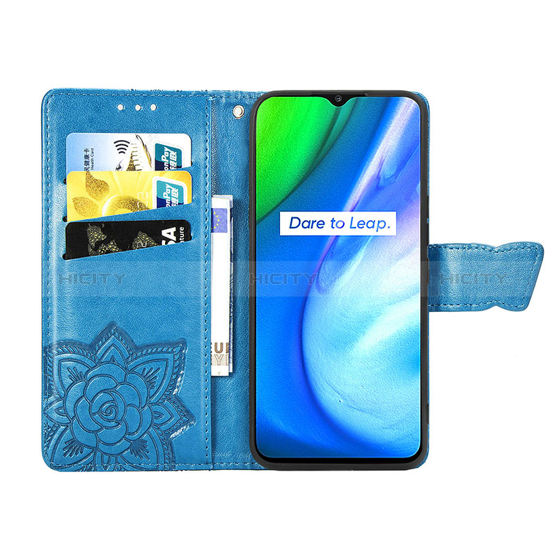 Coque Portefeuille Papillon Livre Cuir Etui Clapet pour Realme V3 5G Plus