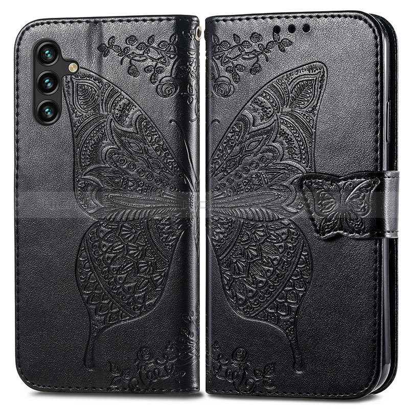 Coque Portefeuille Papillon Livre Cuir Etui Clapet pour Samsung Galaxy A04s Plus