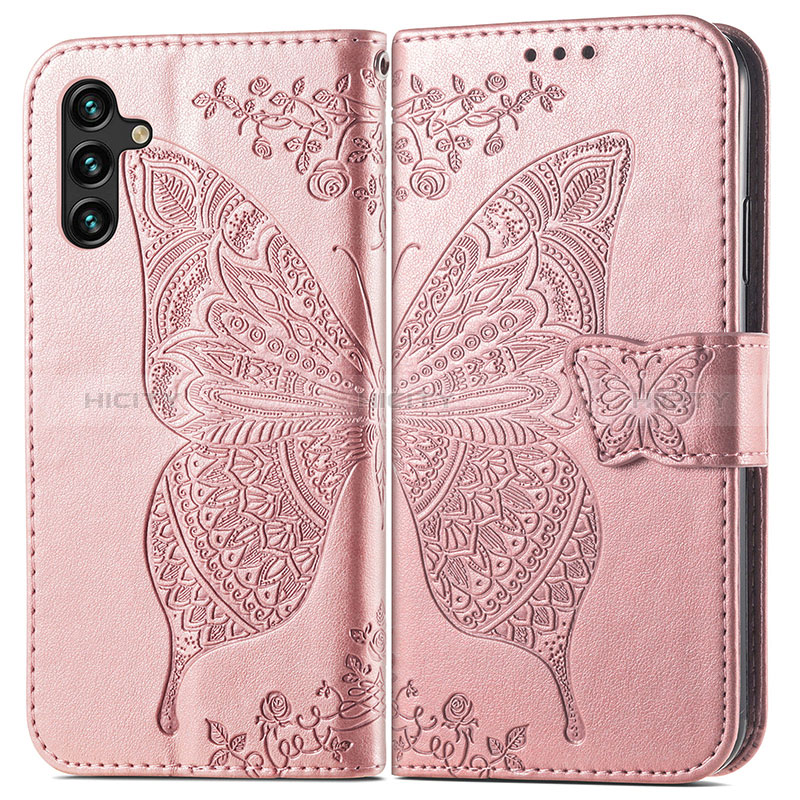 Coque Portefeuille Papillon Livre Cuir Etui Clapet pour Samsung Galaxy A04s Plus