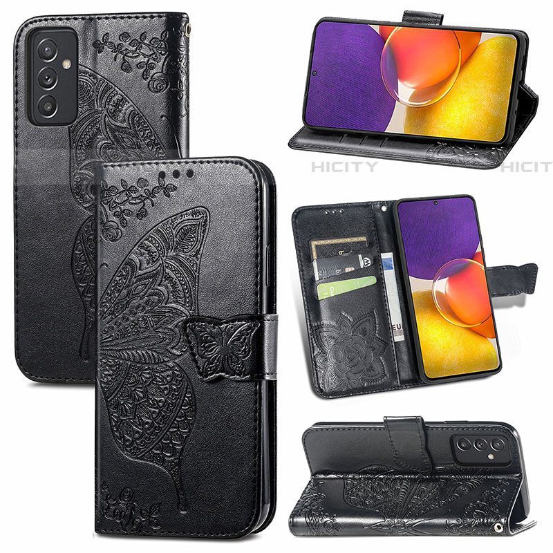 Coque Portefeuille Papillon Livre Cuir Etui Clapet pour Samsung Galaxy A05s Plus