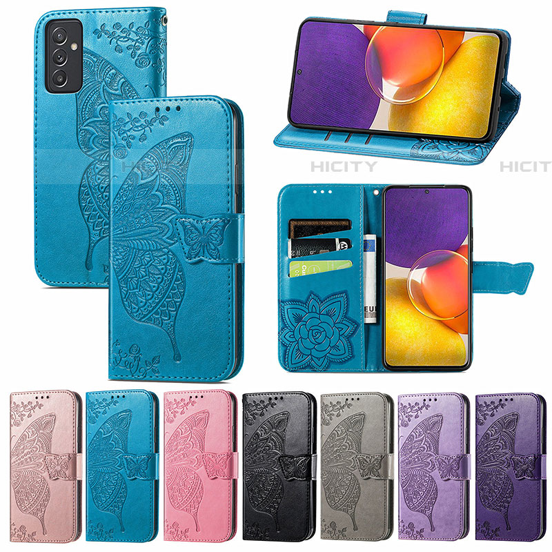 Coque Portefeuille Papillon Livre Cuir Etui Clapet pour Samsung Galaxy A05s Plus