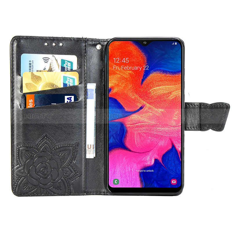 Coque Portefeuille Papillon Livre Cuir Etui Clapet pour Samsung Galaxy A10 Plus