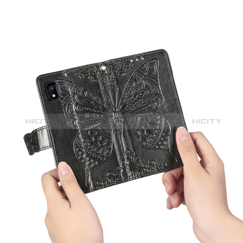 Coque Portefeuille Papillon Livre Cuir Etui Clapet pour Samsung Galaxy A10e Plus