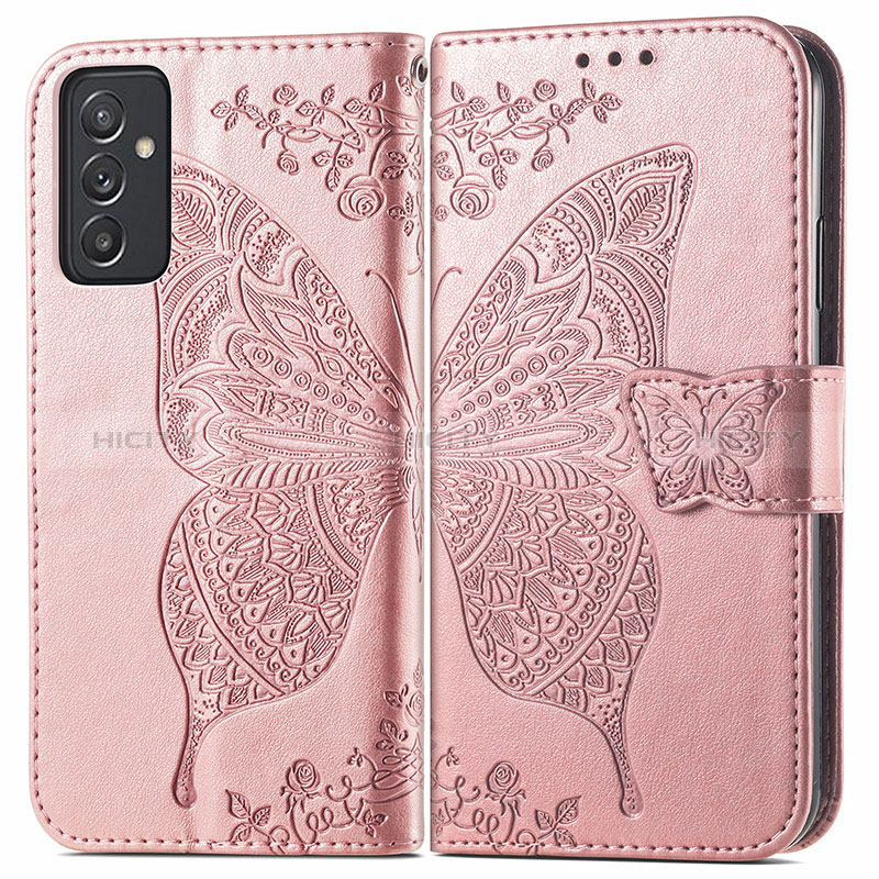 Coque Portefeuille Papillon Livre Cuir Etui Clapet pour Samsung Galaxy A15 4G Plus