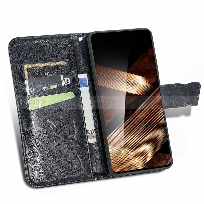 Coque Portefeuille Papillon Livre Cuir Etui Clapet pour Samsung Galaxy A15 5G Plus