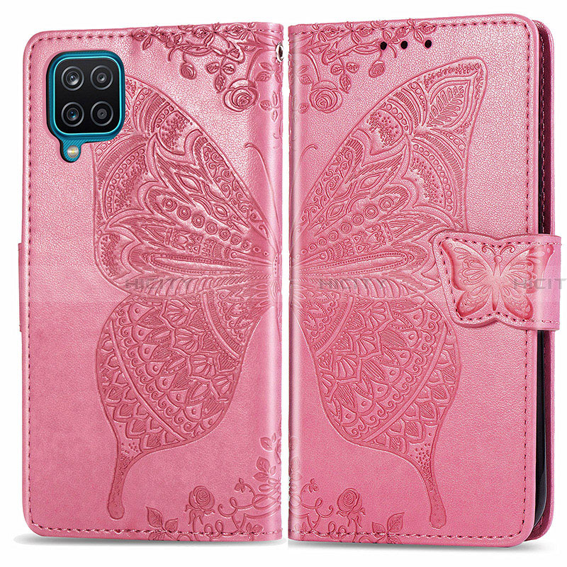 Coque Portefeuille Papillon Livre Cuir Etui Clapet pour Samsung Galaxy A22 4G Plus