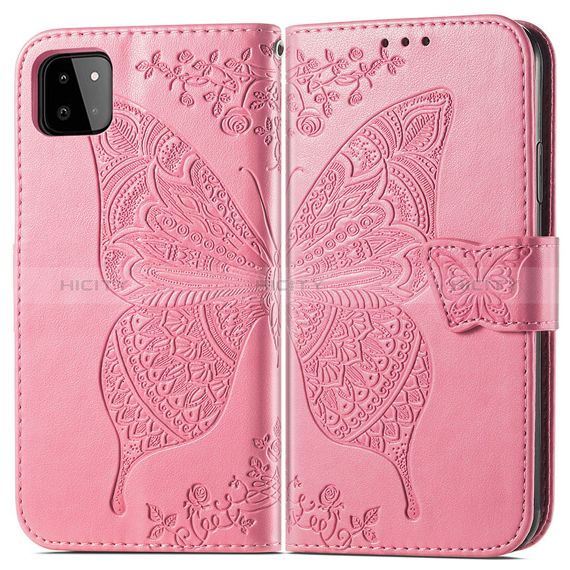 Coque Portefeuille Papillon Livre Cuir Etui Clapet pour Samsung Galaxy A22s 5G Plus