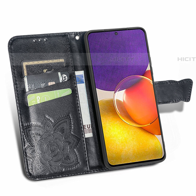 Coque Portefeuille Papillon Livre Cuir Etui Clapet pour Samsung Galaxy A24 4G Plus