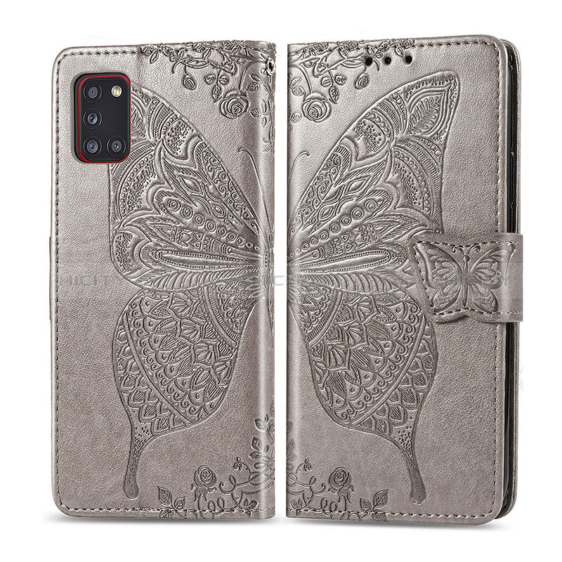 Coque Portefeuille Papillon Livre Cuir Etui Clapet pour Samsung Galaxy A31 Plus