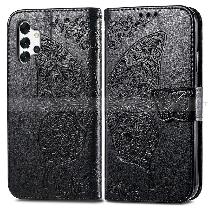 Coque Portefeuille Papillon Livre Cuir Etui Clapet pour Samsung Galaxy A32 4G Plus