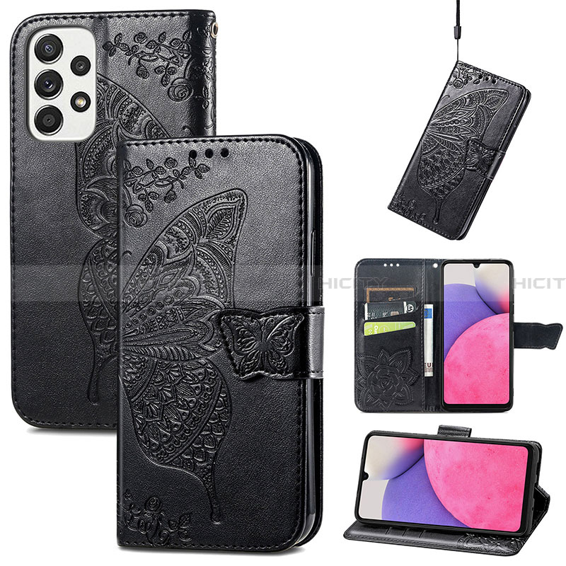 Coque Portefeuille Papillon Livre Cuir Etui Clapet pour Samsung Galaxy A33 5G Plus