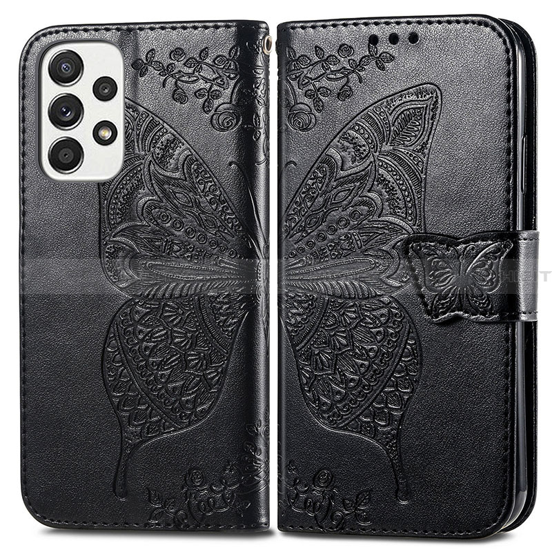 Coque Portefeuille Papillon Livre Cuir Etui Clapet pour Samsung Galaxy A33 5G Plus