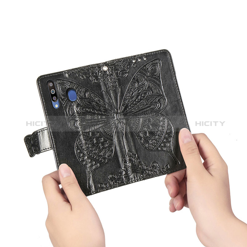 Coque Portefeuille Papillon Livre Cuir Etui Clapet pour Samsung Galaxy A40s Plus