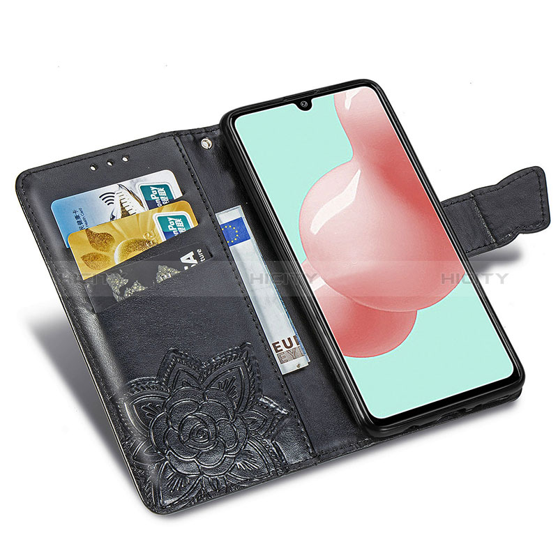 Coque Portefeuille Papillon Livre Cuir Etui Clapet pour Samsung Galaxy A41 Plus