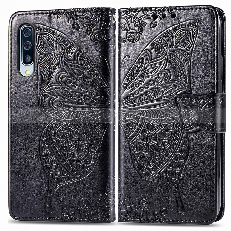 Coque Portefeuille Papillon Livre Cuir Etui Clapet pour Samsung Galaxy A90 5G Plus