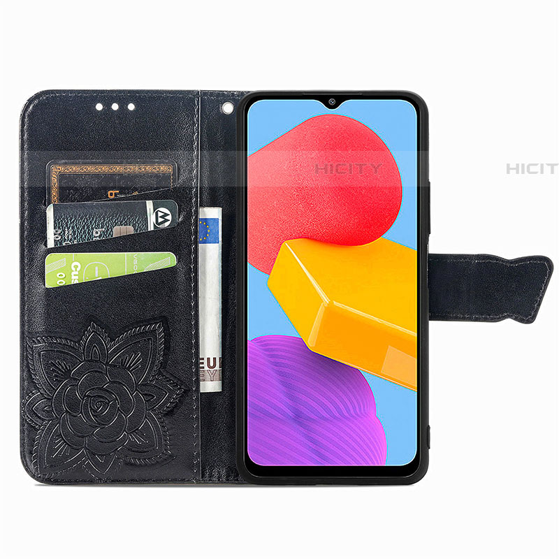 Coque Portefeuille Papillon Livre Cuir Etui Clapet pour Samsung Galaxy F13 4G Plus