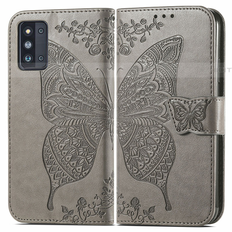 Coque Portefeuille Papillon Livre Cuir Etui Clapet pour Samsung Galaxy F52 5G Plus