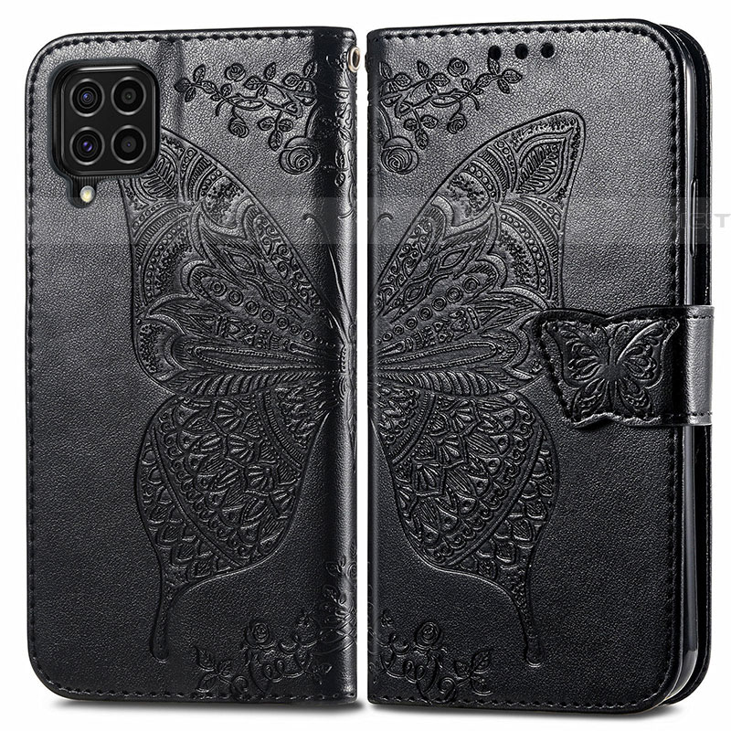 Coque Portefeuille Papillon Livre Cuir Etui Clapet pour Samsung Galaxy F62 5G Plus