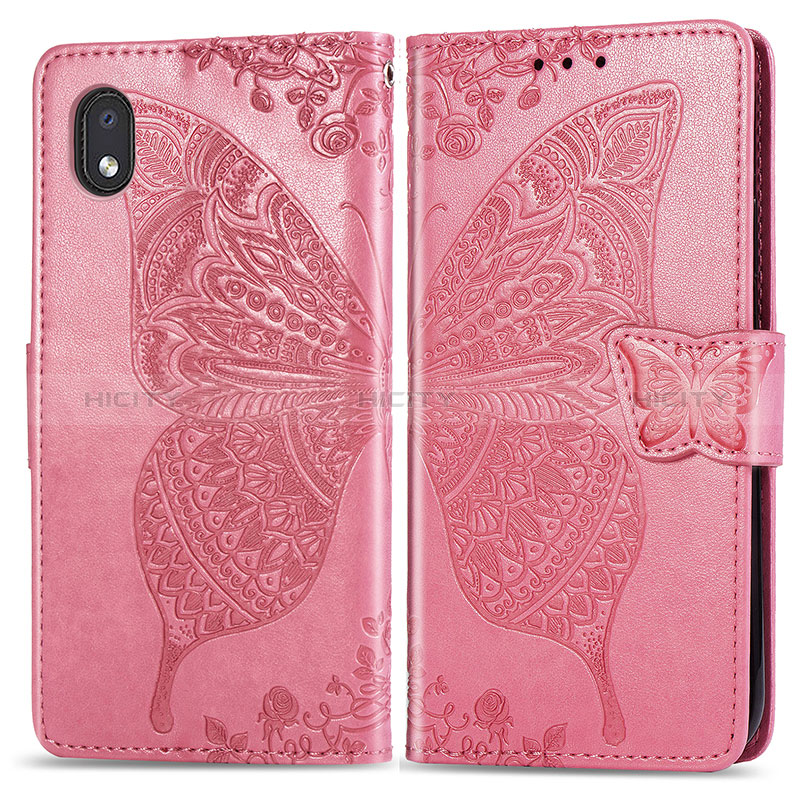 Coque Portefeuille Papillon Livre Cuir Etui Clapet pour Samsung Galaxy M01 Core Plus