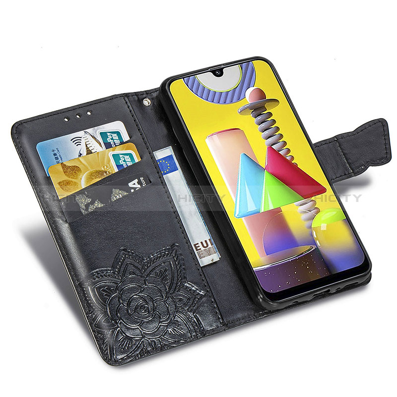 Coque Portefeuille Papillon Livre Cuir Etui Clapet pour Samsung Galaxy M31 Plus