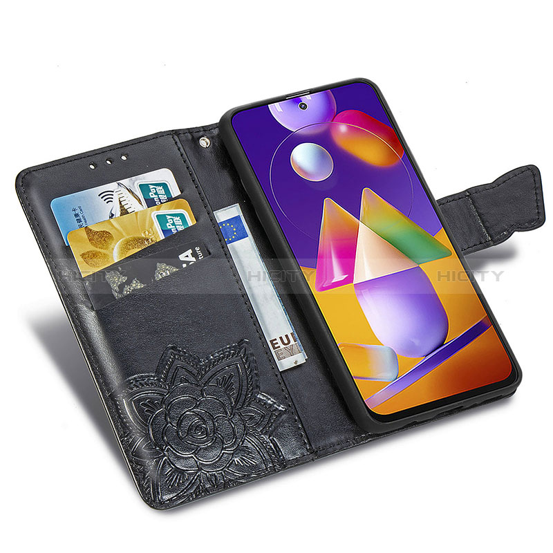 Coque Portefeuille Papillon Livre Cuir Etui Clapet pour Samsung Galaxy M31s Plus