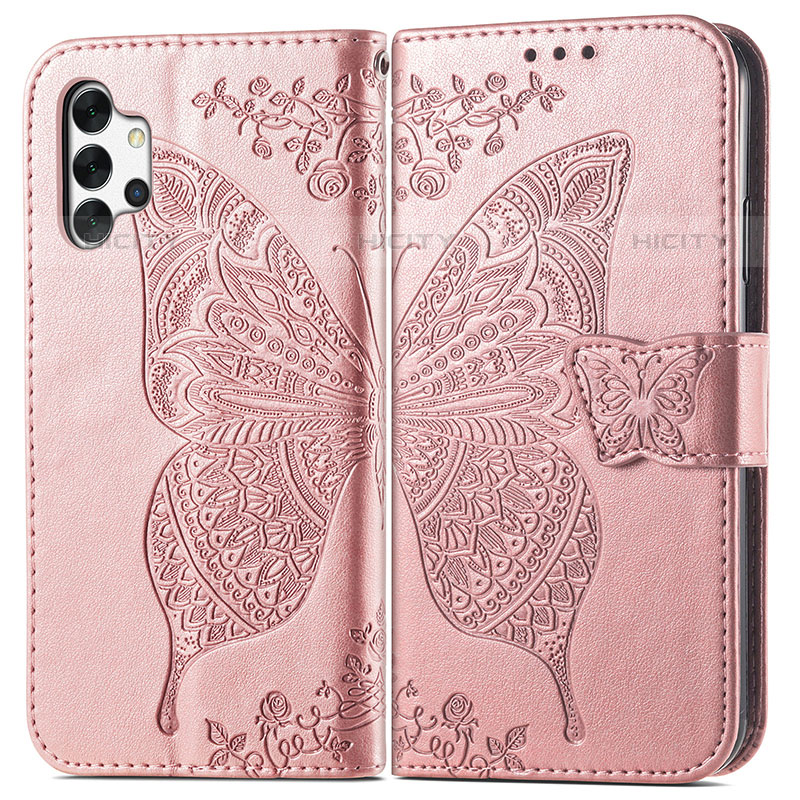 Coque Portefeuille Papillon Livre Cuir Etui Clapet pour Samsung Galaxy M32 5G Plus