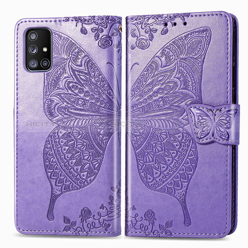 Coque Portefeuille Papillon Livre Cuir Etui Clapet pour Samsung Galaxy M40S Plus