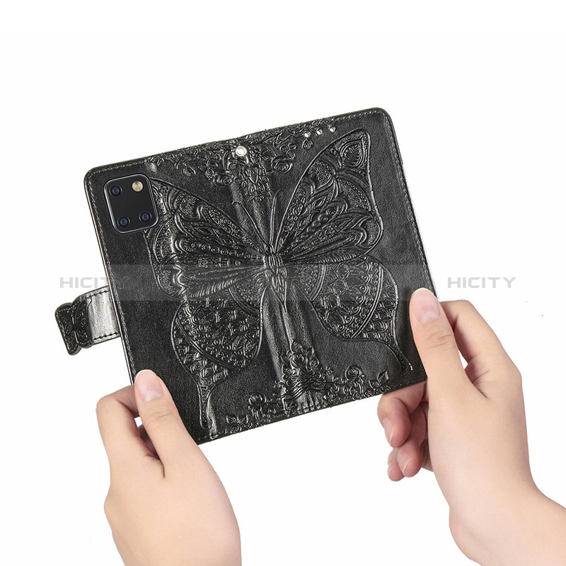 Coque Portefeuille Papillon Livre Cuir Etui Clapet pour Samsung Galaxy Note 10 Lite Plus