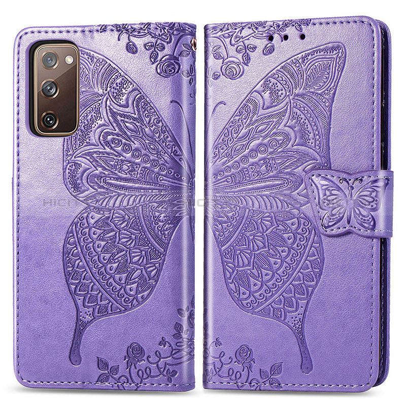 Coque Portefeuille Papillon Livre Cuir Etui Clapet pour Samsung Galaxy S20 FE (2022) 5G Plus