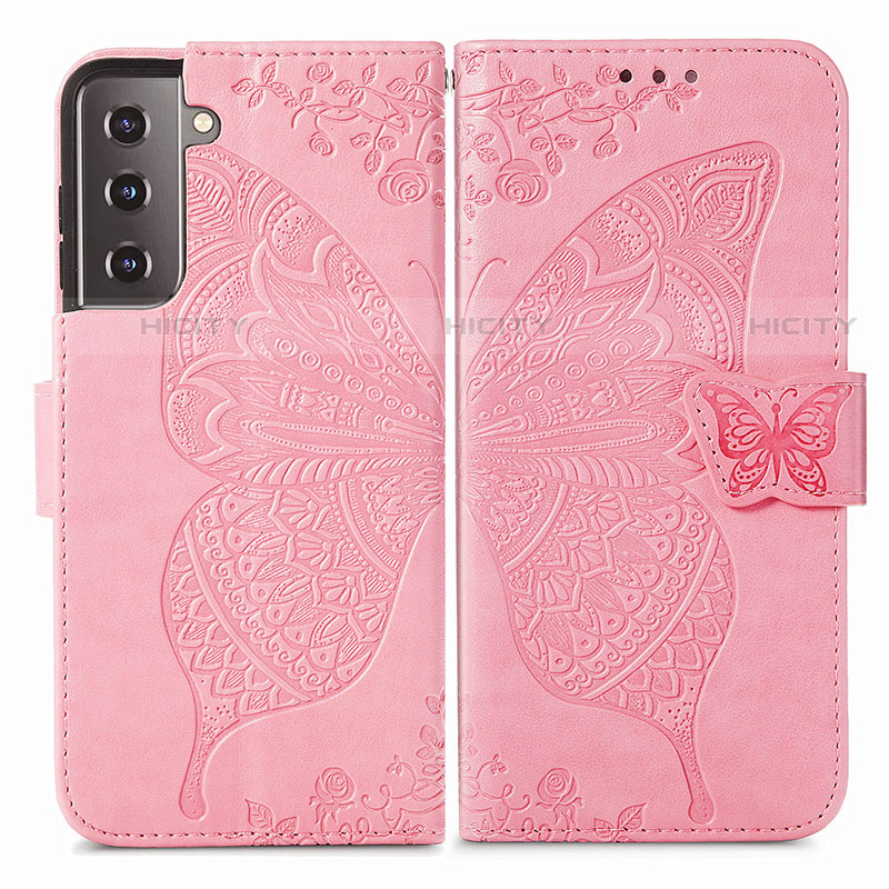 Coque Portefeuille Papillon Livre Cuir Etui Clapet pour Samsung Galaxy S21 FE 5G Plus