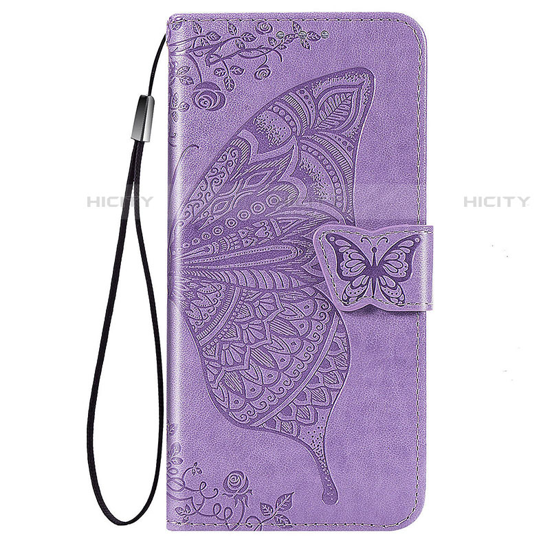 Coque Portefeuille Papillon Livre Cuir Etui Clapet pour Samsung Galaxy S21 Ultra 5G Plus