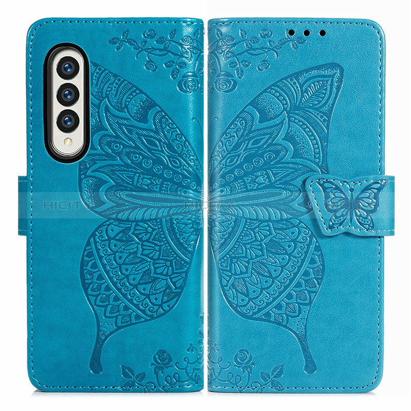 Coque Portefeuille Papillon Livre Cuir Etui Clapet pour Samsung Galaxy Z Fold3 5G Plus