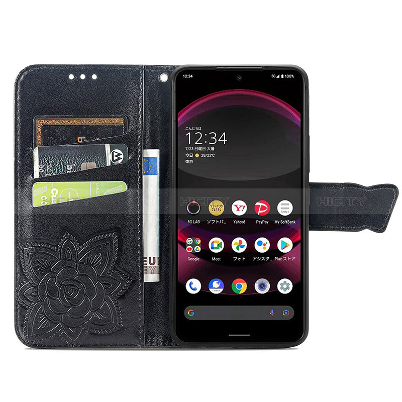 Coque Portefeuille Papillon Livre Cuir Etui Clapet pour Sharp Aquos R8 Pro Plus