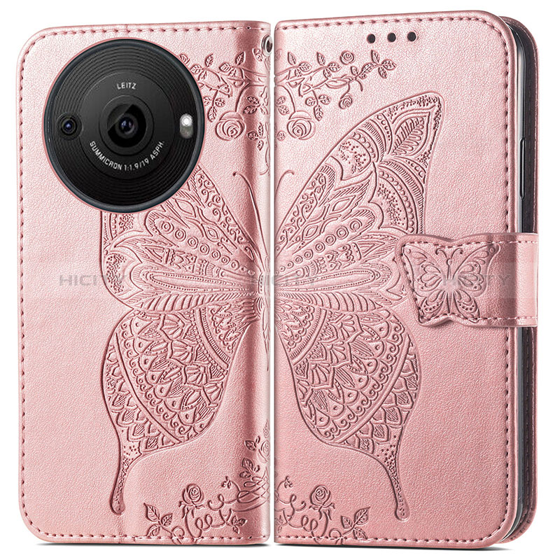 Coque Portefeuille Papillon Livre Cuir Etui Clapet pour Sharp Aquos R8s Pro Plus