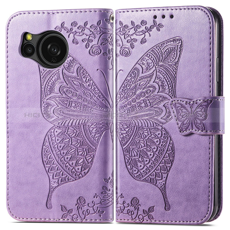 Coque Portefeuille Papillon Livre Cuir Etui Clapet pour Sharp Aquos Sense8 Plus