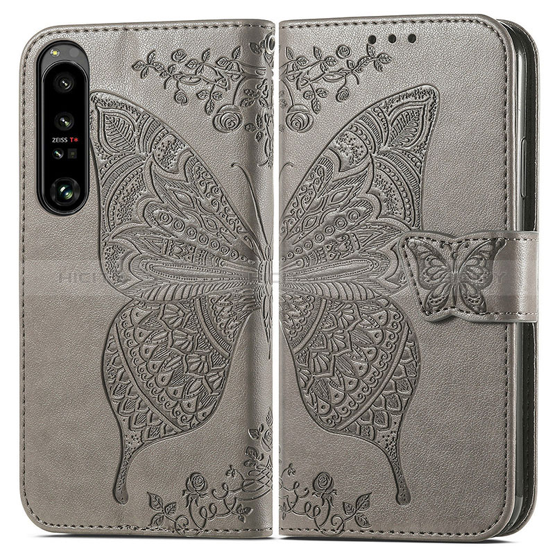 Coque Portefeuille Papillon Livre Cuir Etui Clapet pour Sony Xperia 1 IV Plus