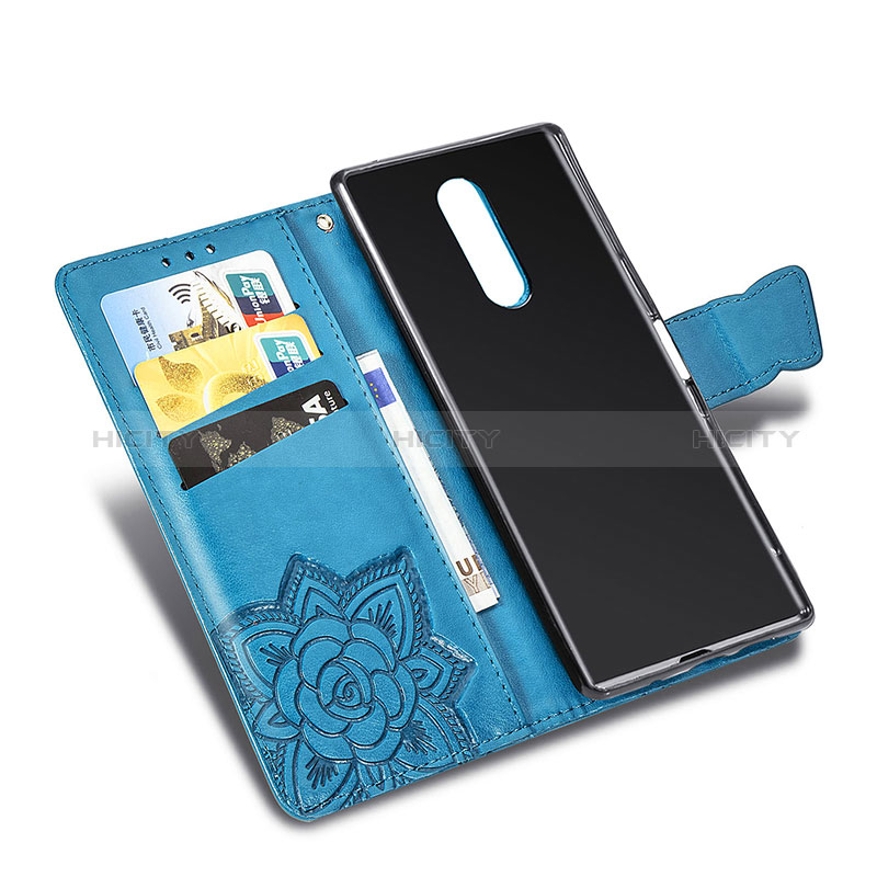 Coque Portefeuille Papillon Livre Cuir Etui Clapet pour Sony Xperia 1 Plus