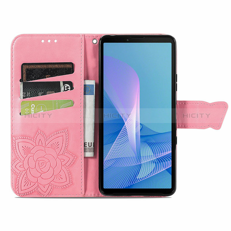 Coque Portefeuille Papillon Livre Cuir Etui Clapet pour Sony Xperia 10 III Lite Plus