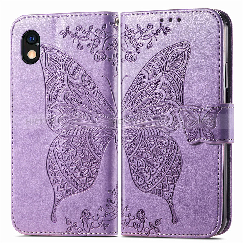 Coque Portefeuille Papillon Livre Cuir Etui Clapet pour Sony Xperia Ace III SO-53C Plus