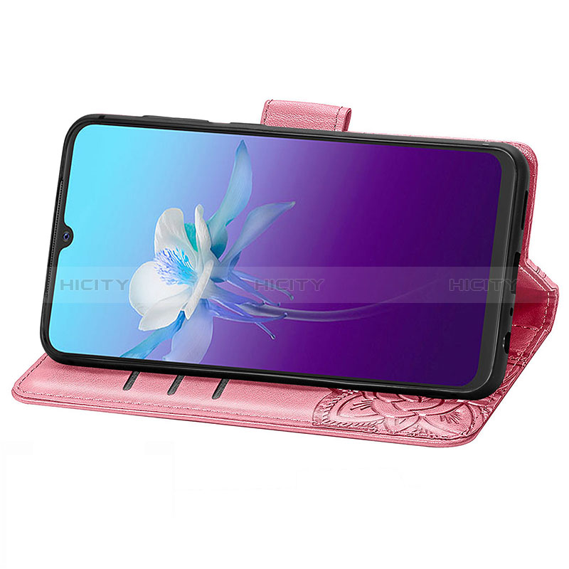 Coque Portefeuille Papillon Livre Cuir Etui Clapet pour Vivo V20 Plus