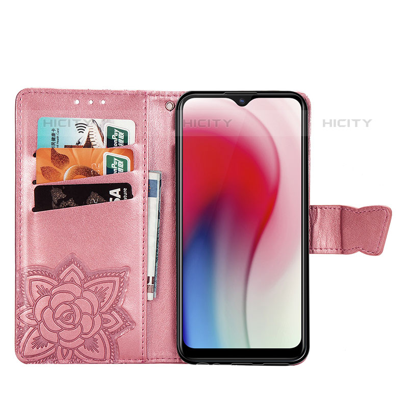 Coque Portefeuille Papillon Livre Cuir Etui Clapet pour Vivo Y11 Plus