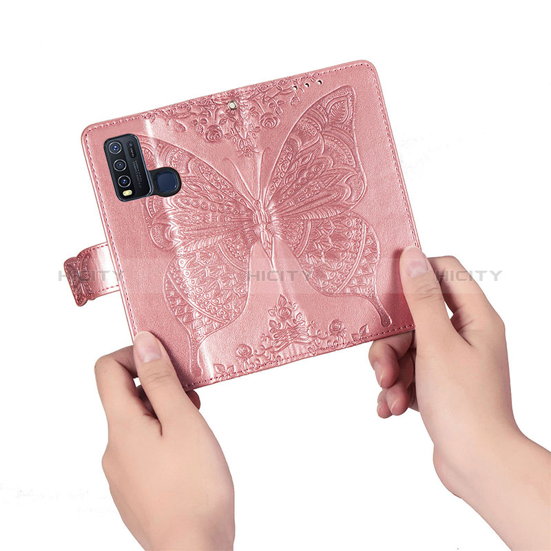 Coque Portefeuille Papillon Livre Cuir Etui Clapet pour Vivo Y50 Plus