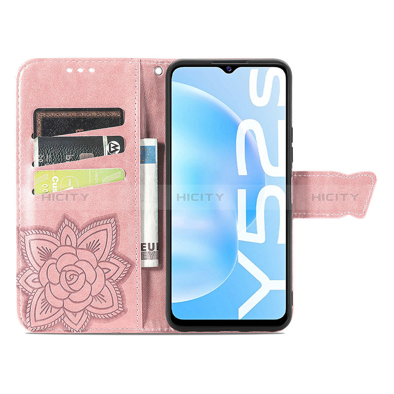 Coque Portefeuille Papillon Livre Cuir Etui Clapet pour Vivo Y72 India Plus